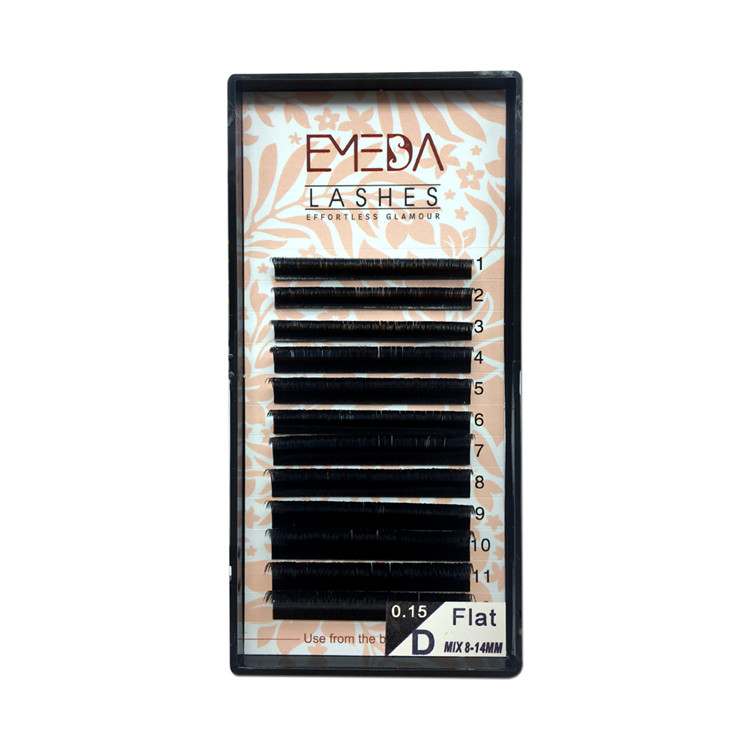 Luxury Full Set Flat Silk Eyelash Extension YPY1 Emeda eyelash